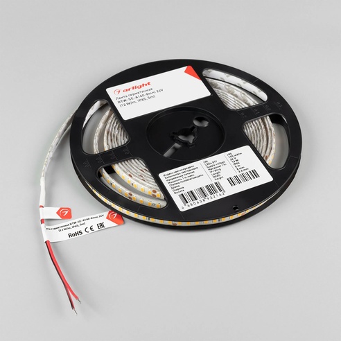 Лента герметичная RTW-SE-A160-8mm 24V Warm2700 (12 W/m, IP65, 5m) (Arlight, 12 Вт/м, IP65)