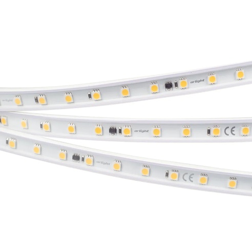 Лента светодиодная ARL-50000PV-5060-54-230V Warm3000 (15mm, 8W, IP65) (Arlight, 8 Вт/м, IP65)