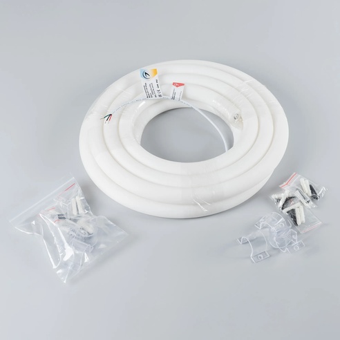 Лента светодиодная герметичная MOONLIGHT-TOP-M768-D25mm 24V White-MIX 360deg (14.4 W/m, IP65, 2216, 5m, wire x1) (Arlight, Вывод прямой, 3 года)