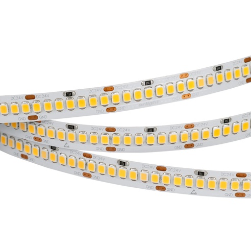 Лента светодиодная RT 2-5000 24V White5500 10mm (2835, 252 LED/m, LUX) (Arlight, 10 Вт/м, IP20)