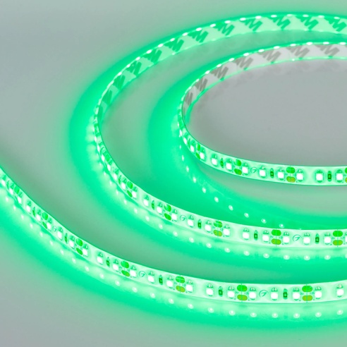Лента светодиодная герметичная RTW-SE-A120-8mm 12V Green (9.6 W/m, IP65, 2835, 5m) (Arlight, -)