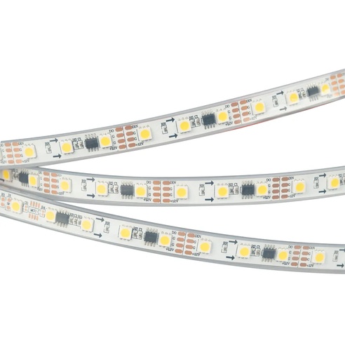 Лента светодиодная SPI-5000P-AM 12V Day4000 (5060, 60 LED/m, x3) (Arlight, Закрытый, IP66)