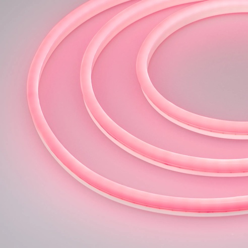 Образец Гибкий неон GALAXY-1608-5000CFS-2835-100 12V Pink 0.5M (16x8mm, 12W, IP67) (Arlight, 12 Вт/м, IP67)