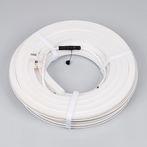Лента светодиодная герметичная MOONLIGHT-SIDE-X280-20x20mm 24V Warm2700 (10 W/m, IP67, 15m, wire x1) (Arlight, Вывод боковой, 5 лет)
