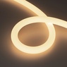 Лента светодиодная герметичная MOONLIGHT-SIDE-A336-D25mm 24V Warm3000 360deg (14.4 W/m, IP65, 2835, 5m, wire x2) (Arlight, Вывод боковой, 3 года)