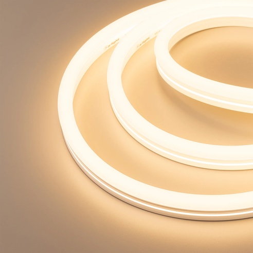 Лента герметичная MOONLIGHT-SIDE-X336-12x24mm 230V Warm2400 (11 W/m, IP65, 50m, wire x1) (Arlight, Грибовидная форма)