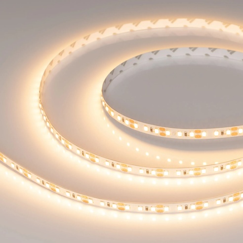 Лента светодиодная RT-A120-8mm 12V Warm2700 (14.4 W/m, IP20, 2835, 5m) (Arlight, Открытый)