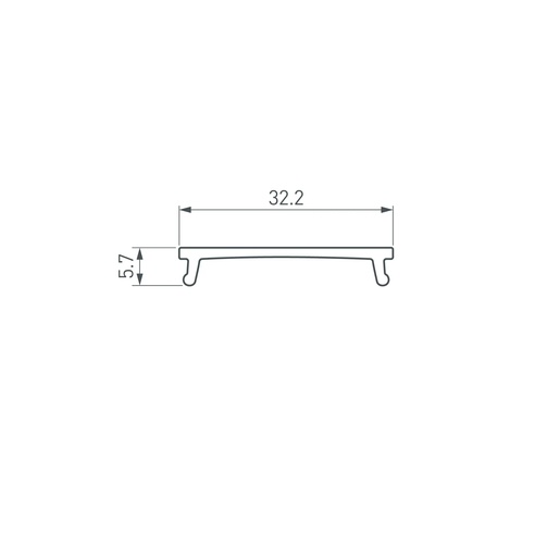 Экран LINIA32-FANTOM-MID-2000 OPAL (Arlight, Пластик)