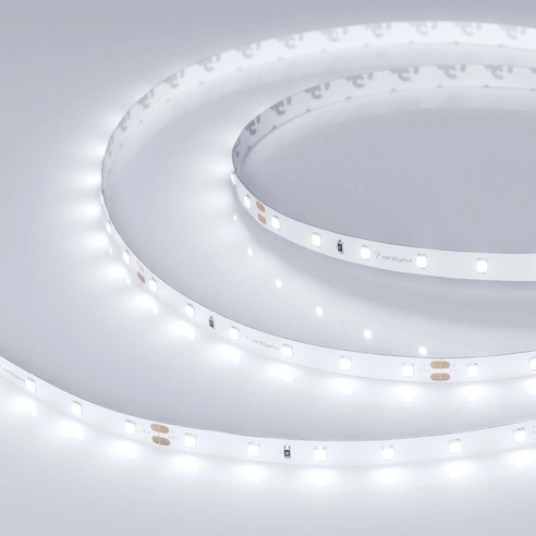 Лента светодиодная RT-A60-8mm 24V Day5000 CRI98 (4.8 W/m, IP20, 2835, 5m) (Arlight, 4.8 Вт/м, IP20)