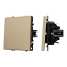 Механизм звонкового выключателя SWT-NOBE-MKR1-SFPL-L-GD (230V, 10A) (Arlight, -)