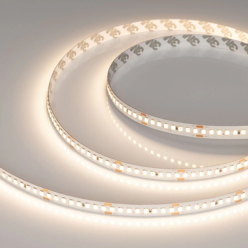 Лента светодиодная RT-A192-10mm 24V Warm3500 (17.6 W/m, IP20, 2835, 5m) (Arlight, высок.эфф.150 лм/Вт)