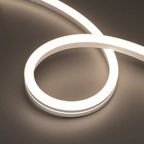 Лента светодиодная герметичная MOONLIGHT-SIDE-A140-12x24mm 24V Day4000 (9.6 W/m, IP68, 5m, wire x2) (Arlight, Вывод прямой, 3 года)
