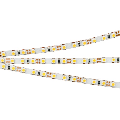 Лента светодиодная RT 2-5000 12V Warm2700 5mm 2x (3528, 600 LED, LUX) (Arlight, 9.6 Вт/м, IP20)