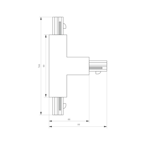 Коннектор тройной LGD-4TR-CON-INT-L2-WH (C) (Arlight, IP20 Пластик, 3 года)