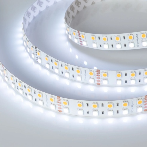 Лента светодиодная RT 2-5000 24V RGB-Warm 2x2 (5060, 720 LED, LUX) (Arlight, 32 Вт/м, IP20)