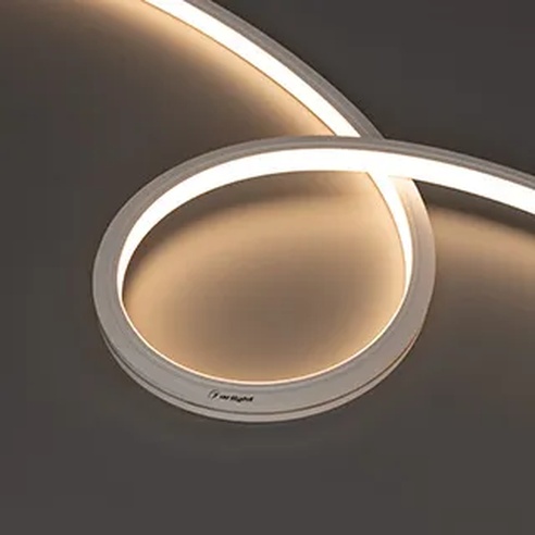 Лента герметичная MOONLIGHT-PRO-TOP-X320-13x12mm 48V Warm3000 (9.6 W/m, IP67, 30m, wire x2) (Arlight, Вывод боковой, 7 лет)