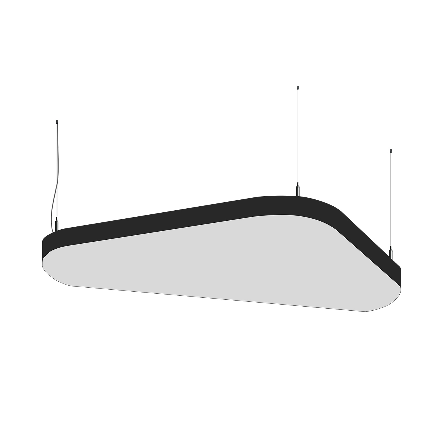 Cветодиодный фигурный светильник MS-SOFT TRIO Трингл 1700mm 160W 3000/4000/6000K - изображение товара