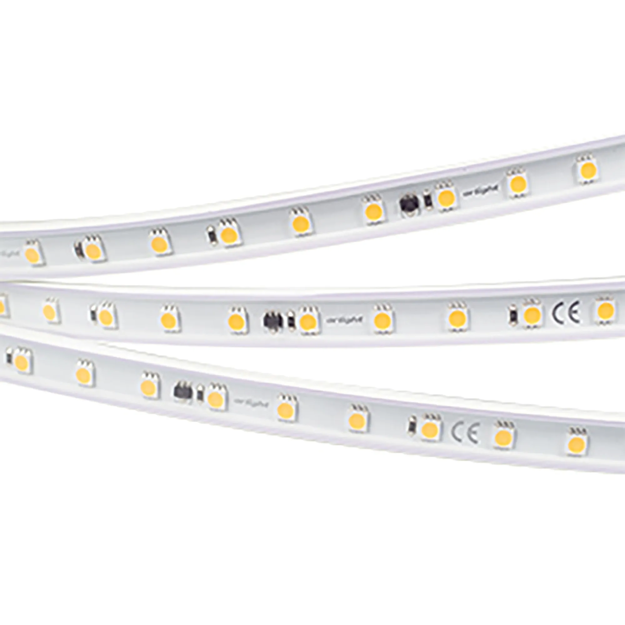 Лента светодиодная герметичная ARL-PV-B54-15.5mm 230V Warm3000 (8 W/m, IP65, 5060, 10m) (Arlight, -) - изображение товара