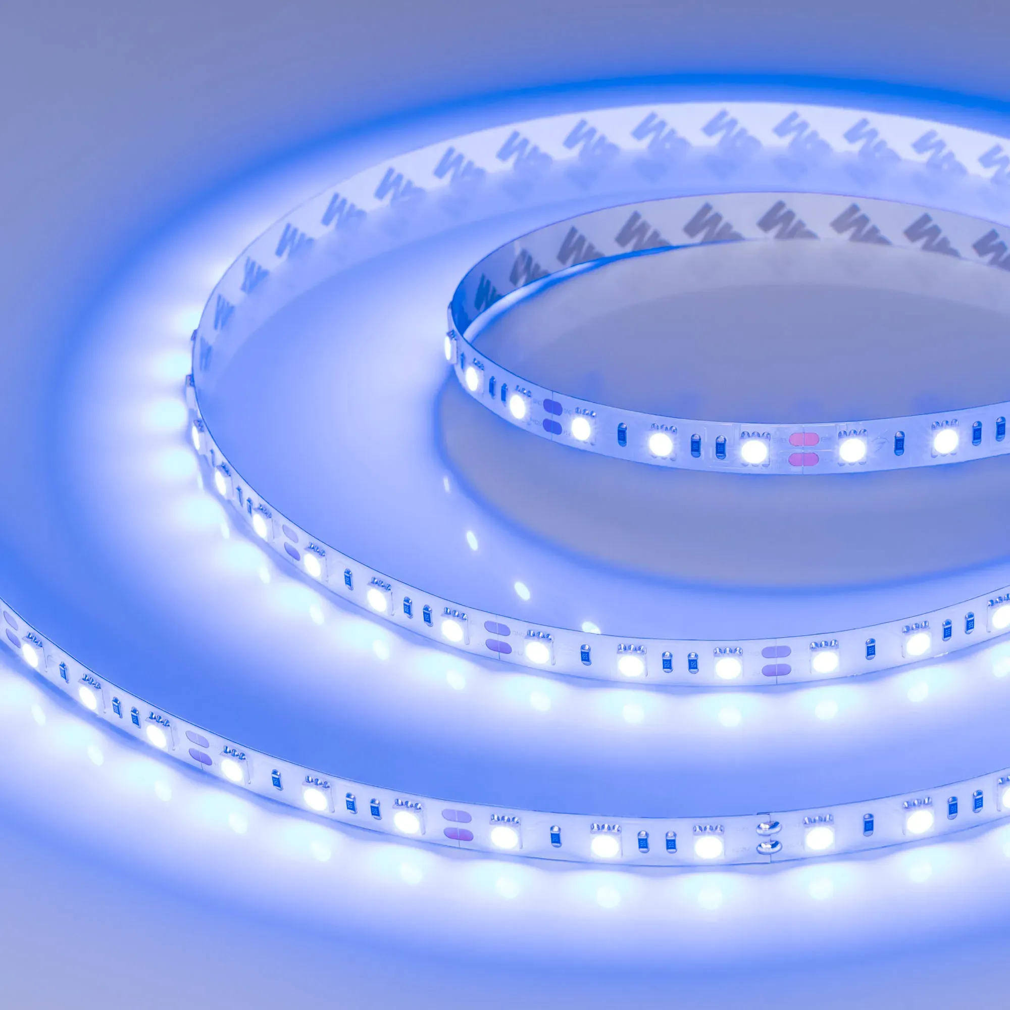 Лента светодиодная RT-B60-10mm 12V Blue (14.4 W/m, IP20, 5m) (Arlight, Открытый) - изображение товара