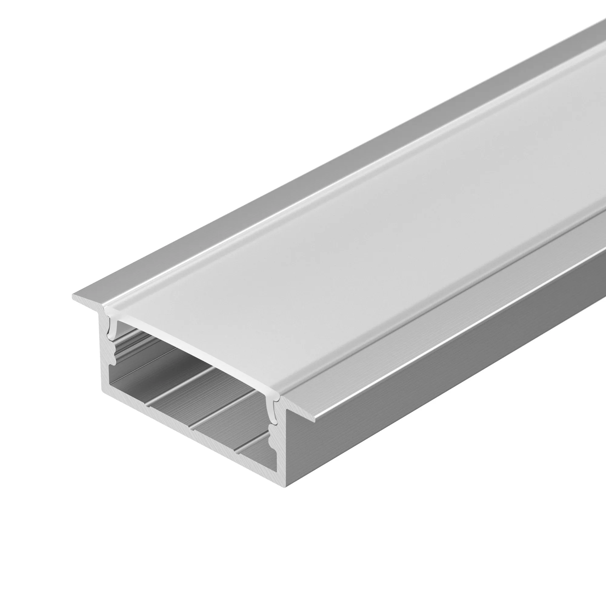 Профиль с экраном ARH-WIDE-F-H10-2000 ANOD+OPAL (Arlight, Алюминий) - изображение товара