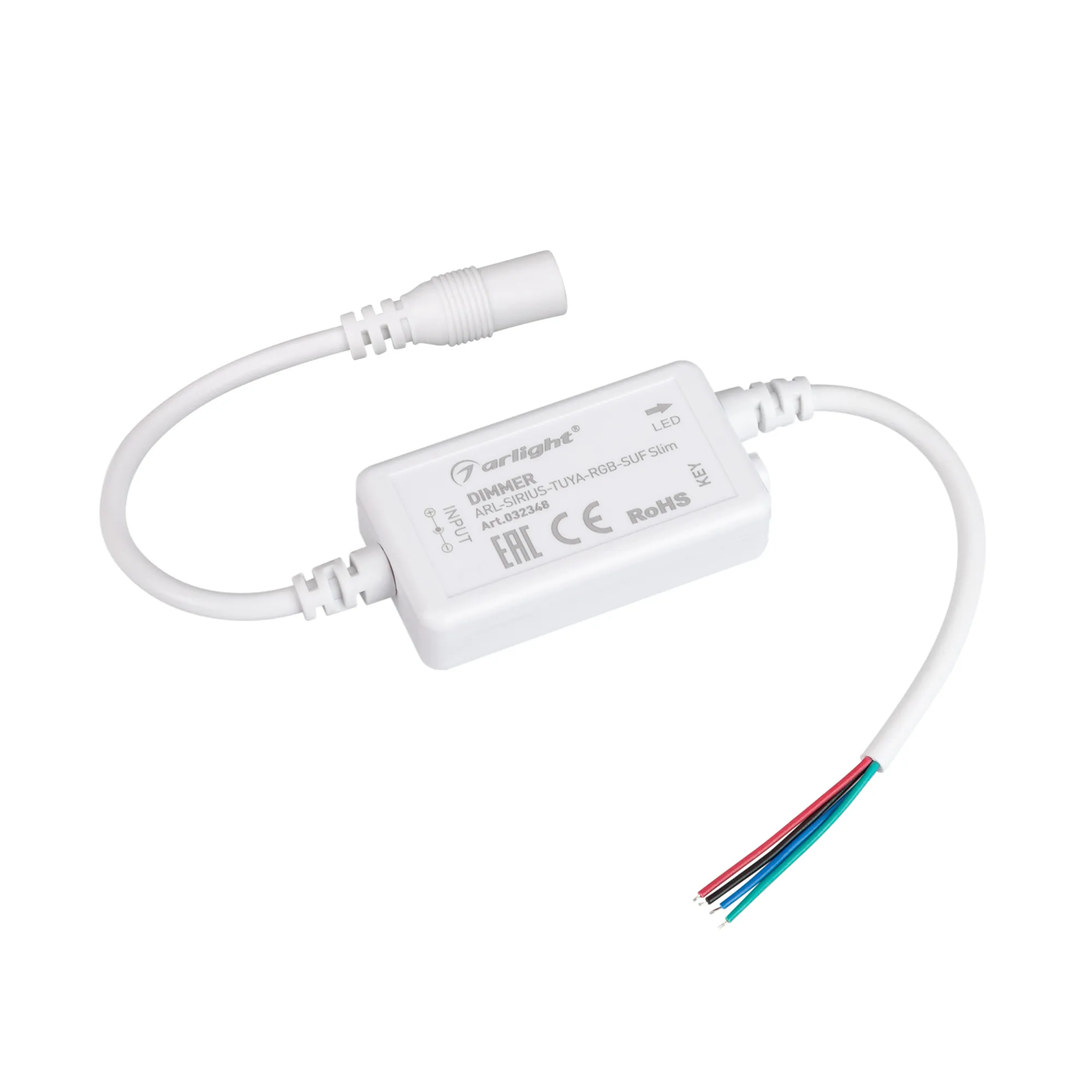 Диммер ARL-SIRIUS-TUYA-RGB-SUF Slim (12-24V, 3x2A, 2.4G) (Arlight, IP20 Пластик, 3 года) - изображение товара