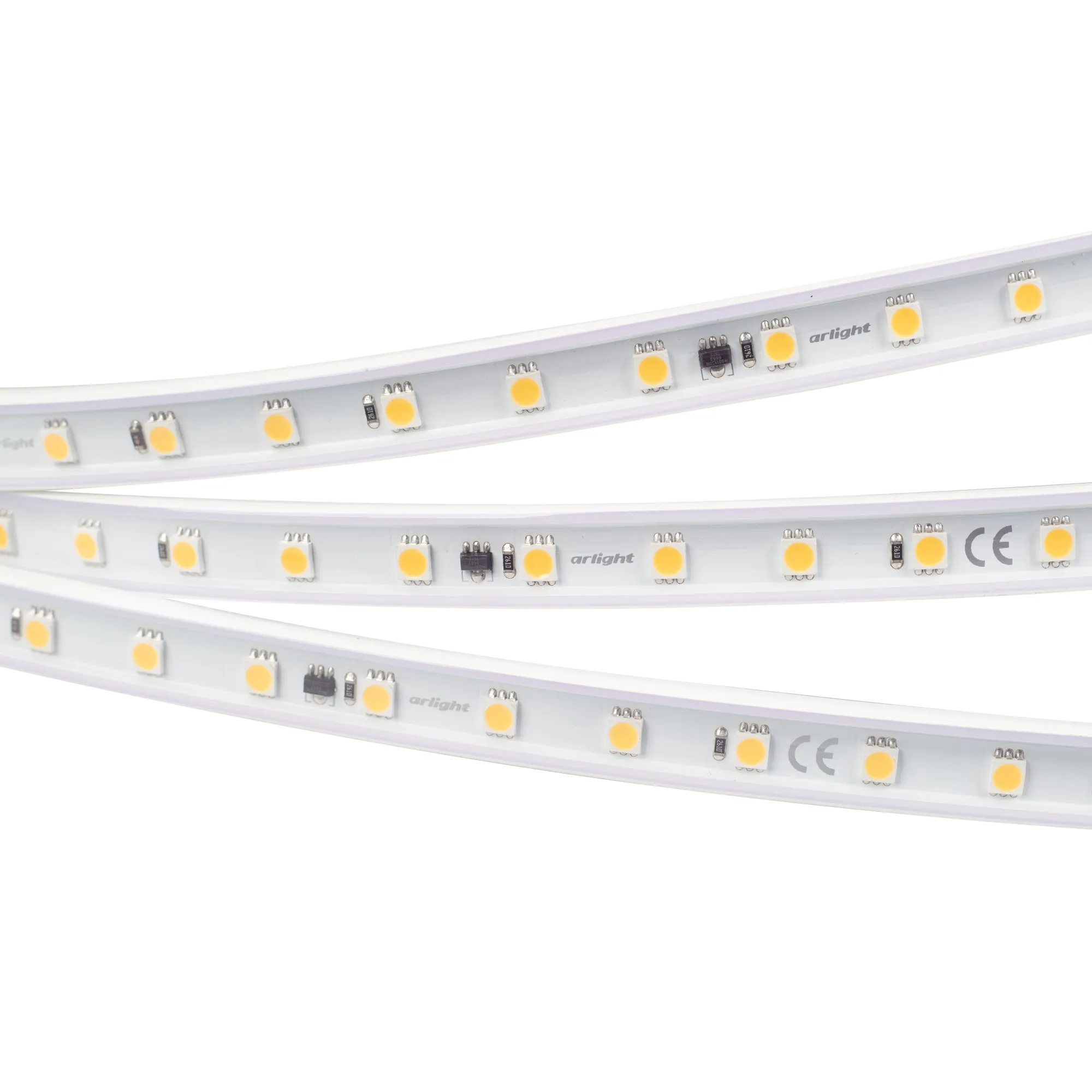 Лента светодиодная ARL-50000PV-230V Cool 10K (5060, 54 LED/m, WP2) (Arlight, 8 Вт/м, IP65) - изображение товара