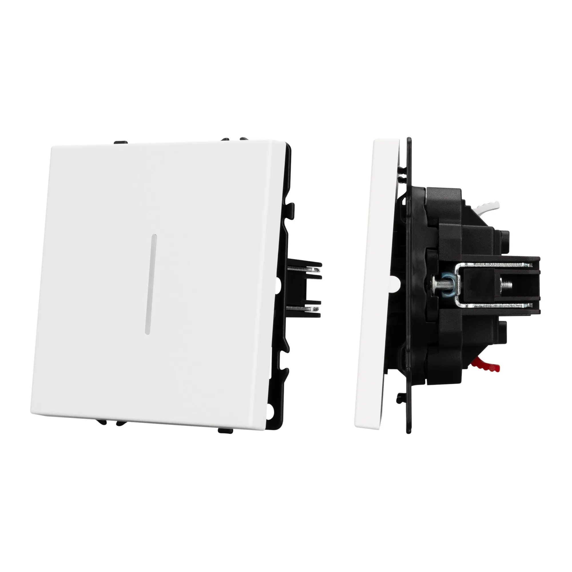 Механизм выключателя одноклавишный непроходной LED SWT-NOBE-MK01-SFPL-L-WH (230V, 10A) (Arlight, -) - изображение товара