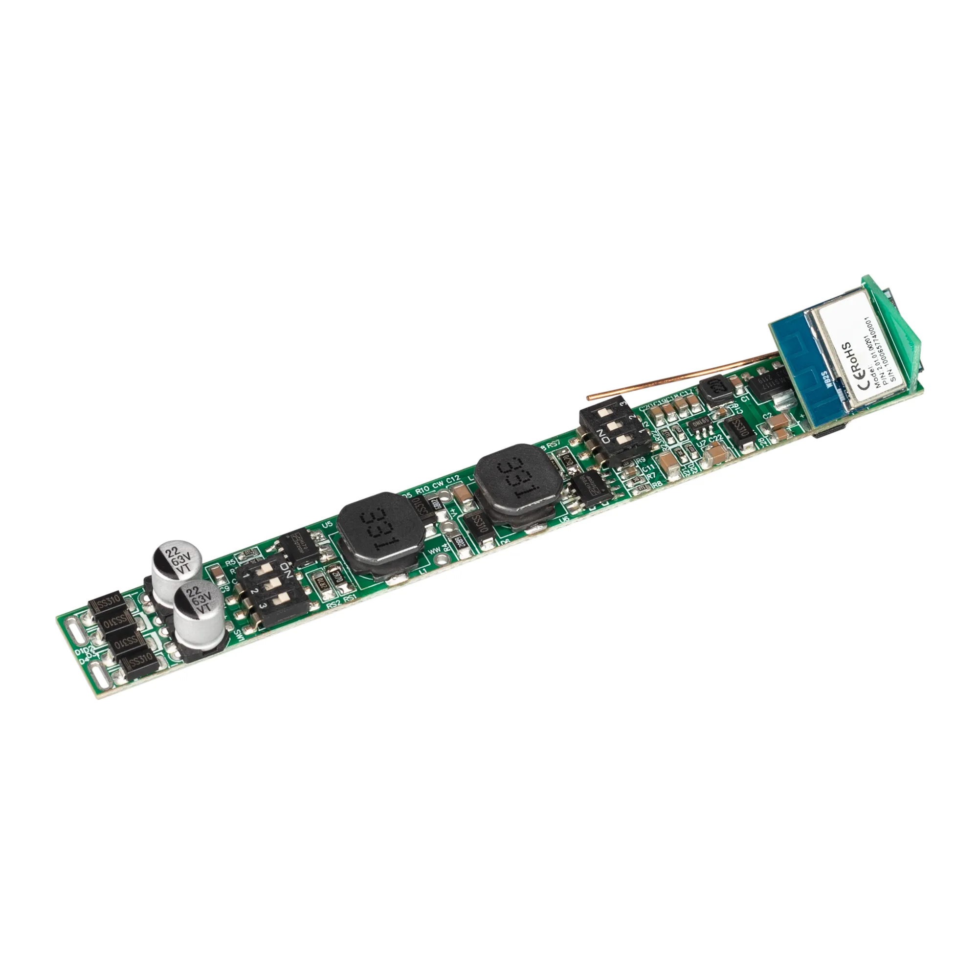 INTELLIGENT ARLIGHT Диммер SMART-CC-202-72-MIX-IN (48V, 2x150-500mA, Track, TUYA Wi-Fi, 2.4G) (IARL, IP20 Пластик, 5 лет) - изображение товара