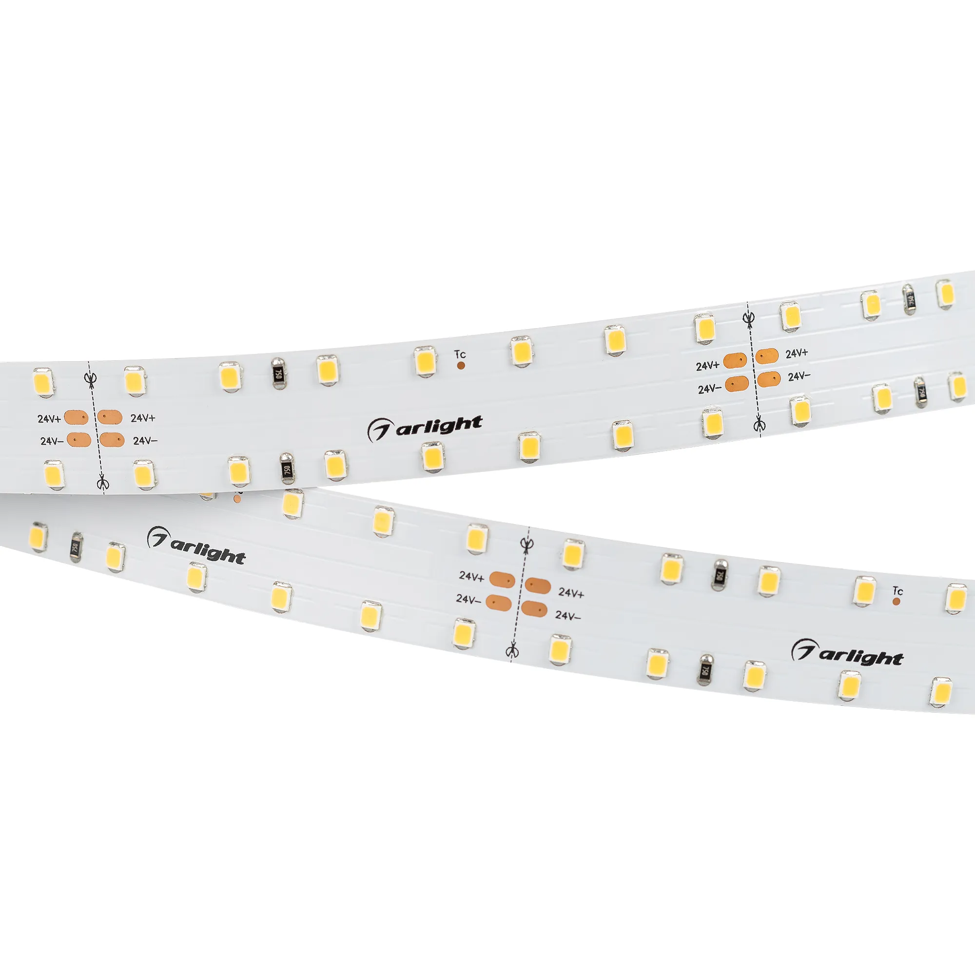 Лента светодиодная RT 2-4700 24V Warm3000 20mm (2835, 140 LED/m, LUX) (Arlight, 21.6 Вт/м, IP20)