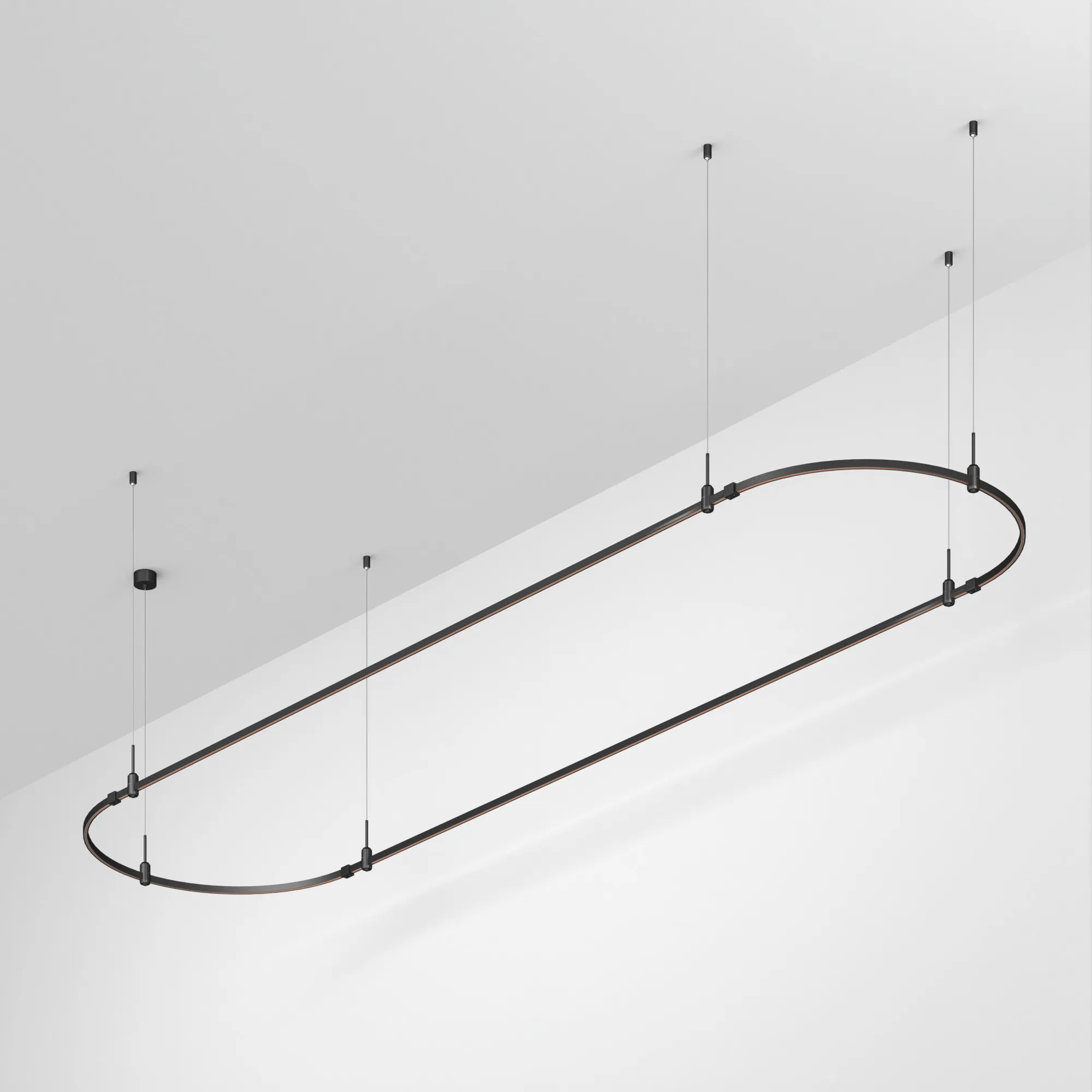 Трек ART-APRIORI-OVAL-HANG-4000x1000 (BK) (Arlight, IP20 Металл, 3 года) - изображение товара