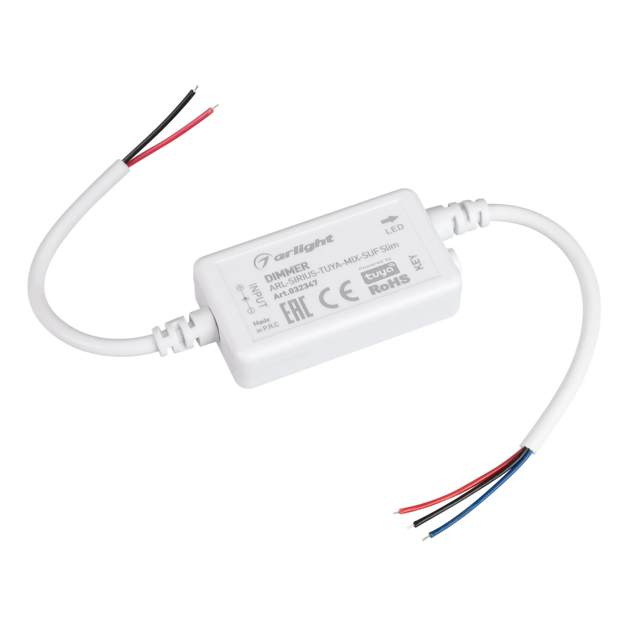Диммер ARL-SIRIUS-TUYA-MIX-SUF Slim (12-24V, 2x3A, 2.4G) (Arlight, IP20 Пластик, 3 года) - изображение товара
