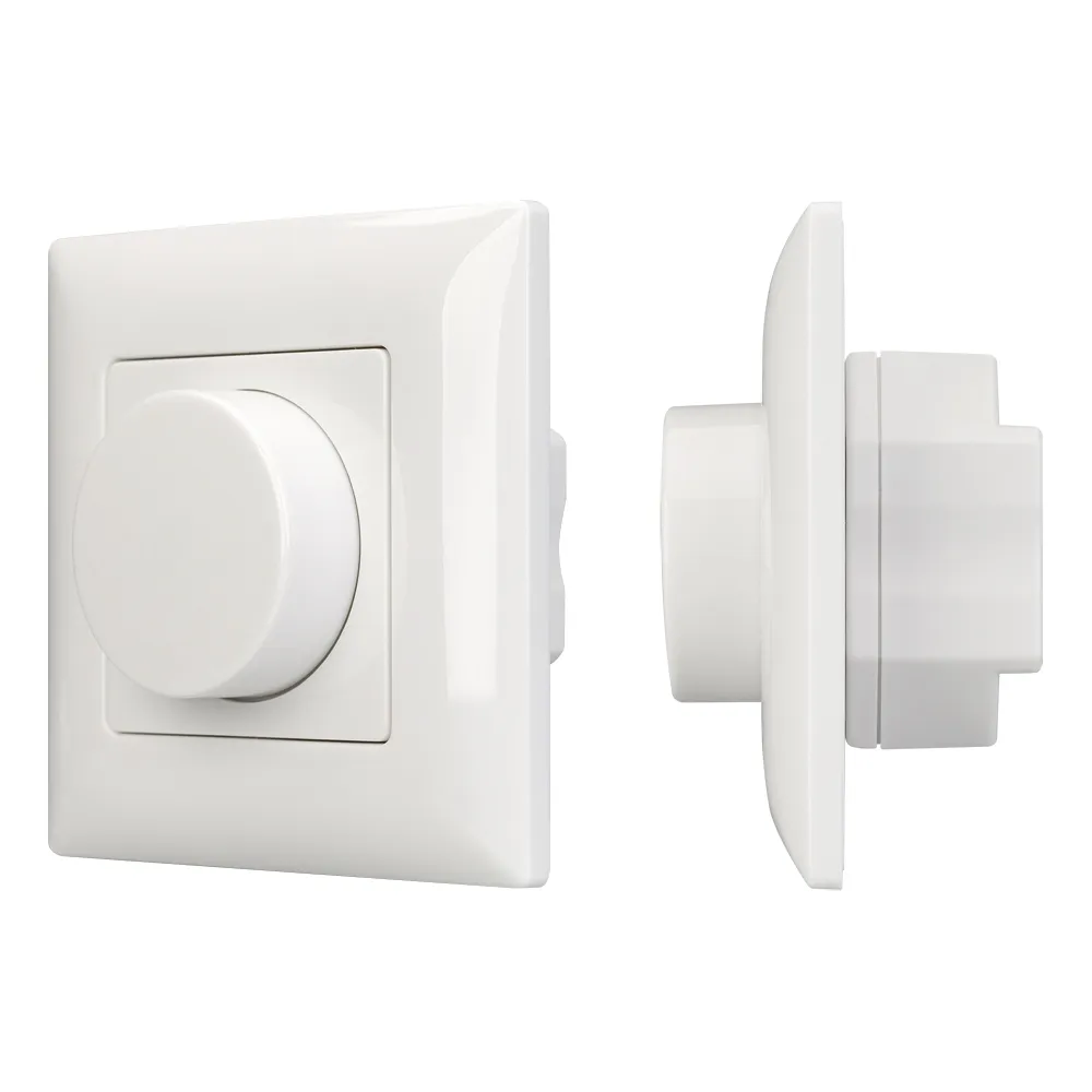 Панель SMART-P15-DIM-IN White (230V, 1A, TRIAC, Rotary, 2.4G) (Arlight, IP20 Пластик, 5 лет) - изображение товара