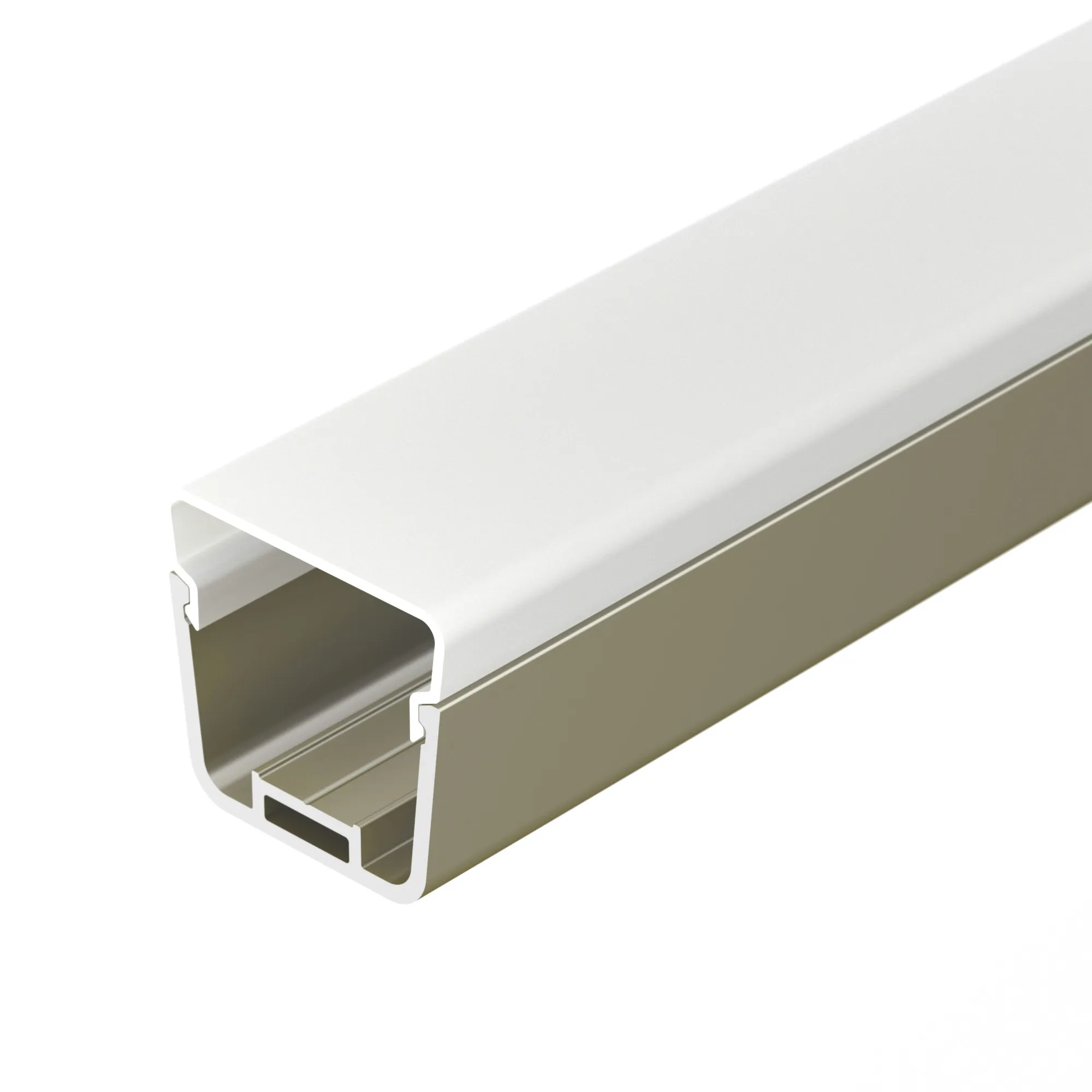 Профиль с экраном LINE-D-3734-2000 TETRA OLIVE GREY+OPAL  (Arlight, Алюминий) - изображение товара