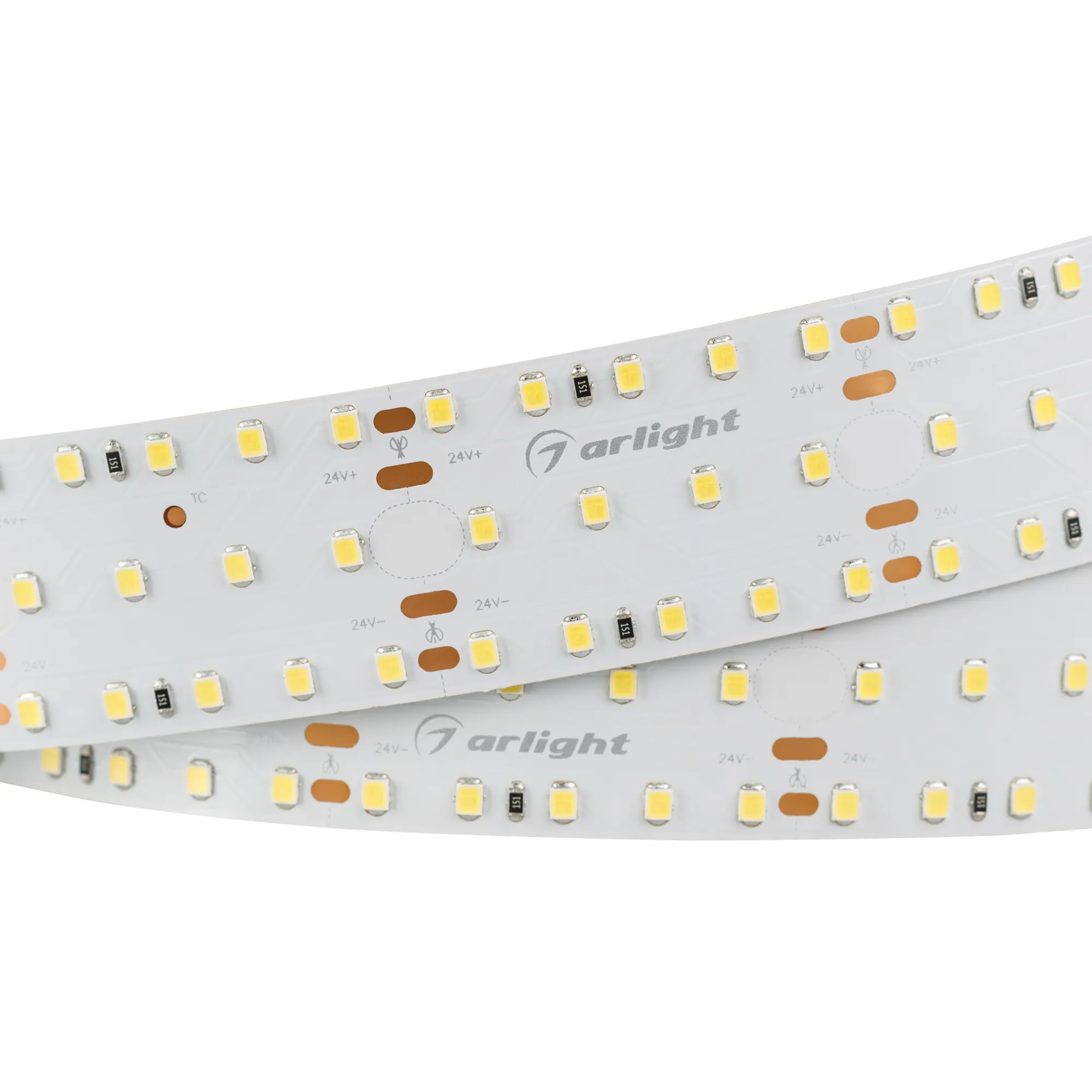 Лента светодиодная S2-2500 24V Warm 2700K 34mm (2835, 280 LED/m, LUX) (Arlight, 25 Вт/м, IP20)