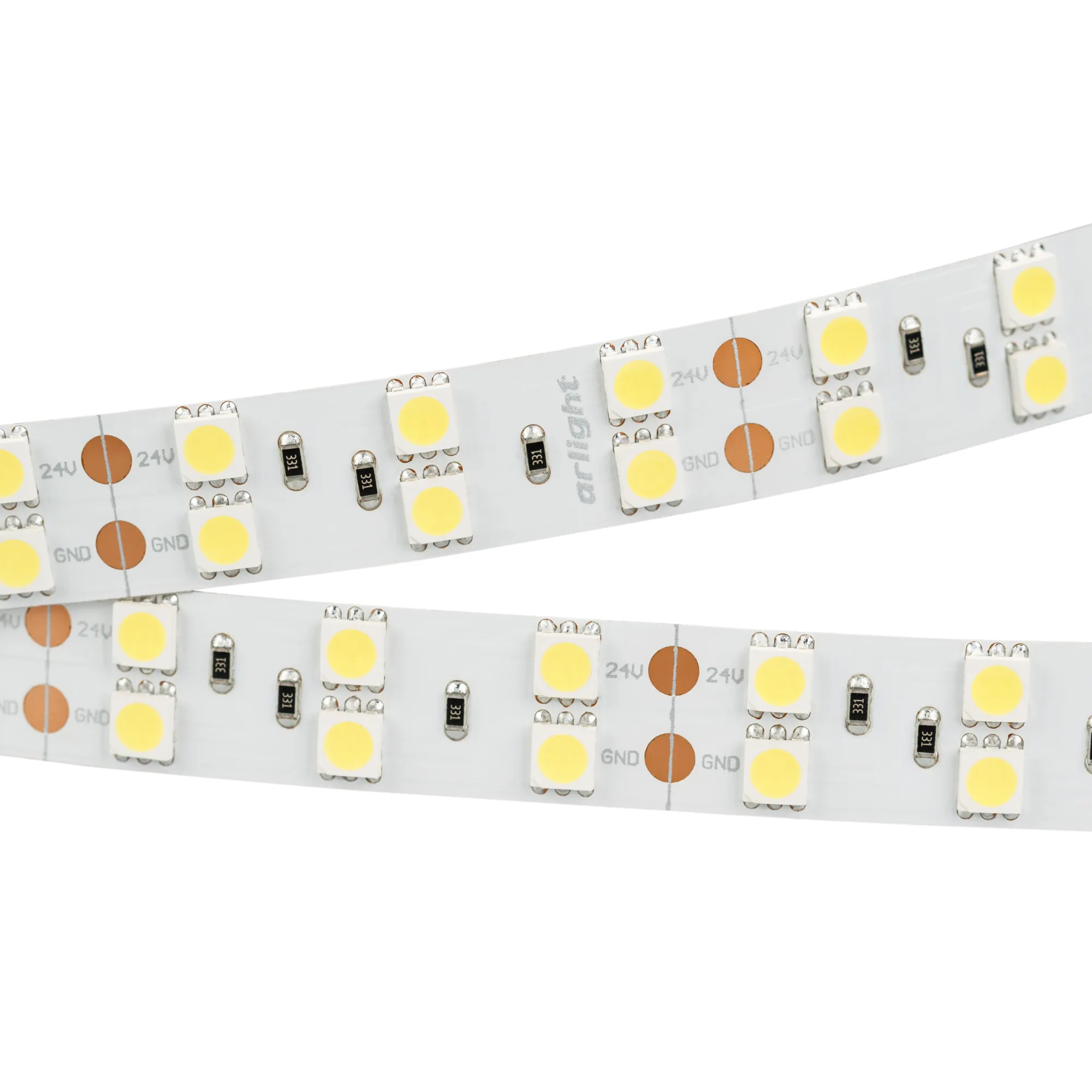 Лента светодиодная RT 2-5000 24V Day4000 2x2 (5060, 600 LED, LUX) (Arlight, 28.8 Вт/м, IP20)