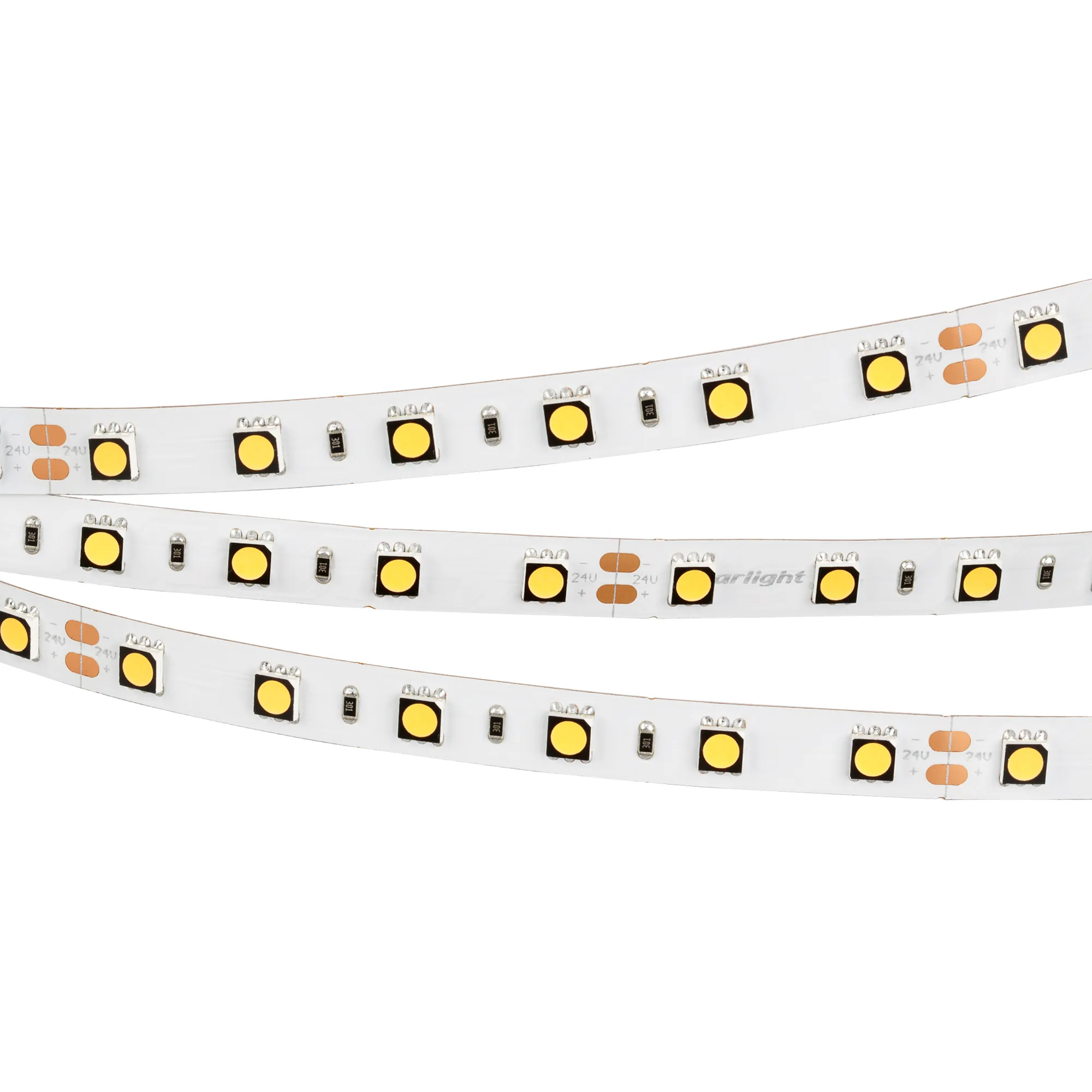 Лента светодиодная RT 2-5000 24V Day5000 2x (5060, 300 LED, CRI98) (Arlight, 14.4 Вт/м, IP20)