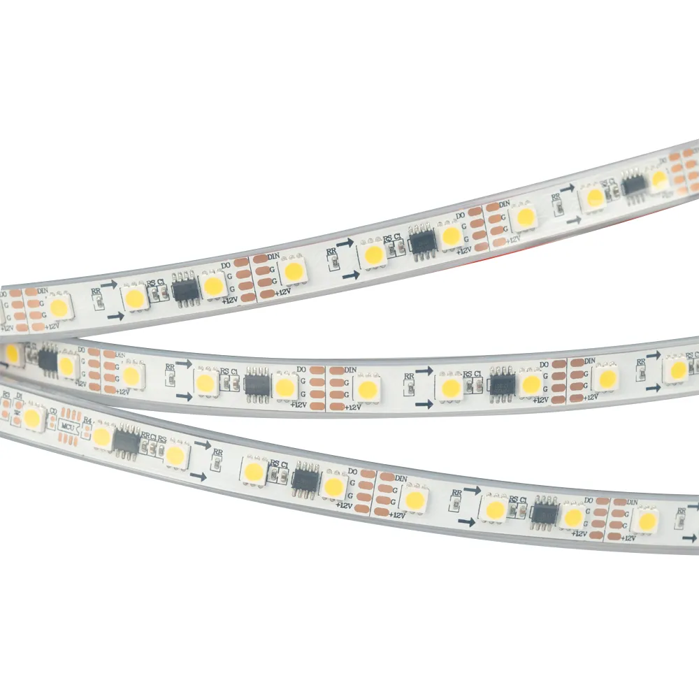 Лента светодиодная SPI-5000P-5060-60 12V Cx3 White6000-Auto (12mm, 13.2W, IP66) (Arlight, Закрытый, IP66)