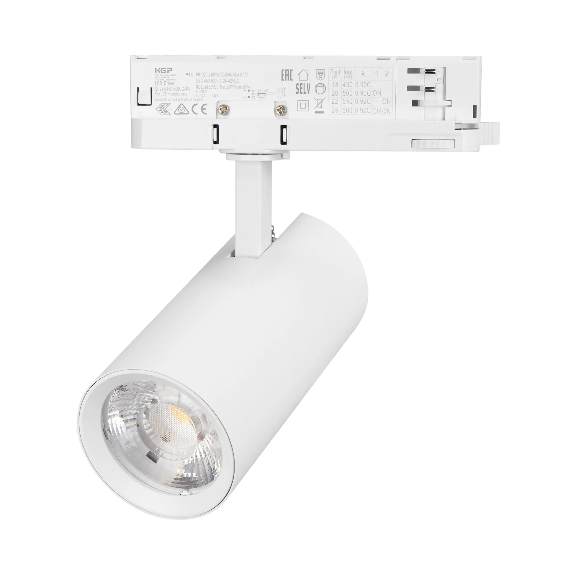 Светильник LGD-GERA-4TR-R74-20W Day4000 (WH, 15 deg, 230V) (Arlight, IP20 Металл, 5 лет) - изображение товара