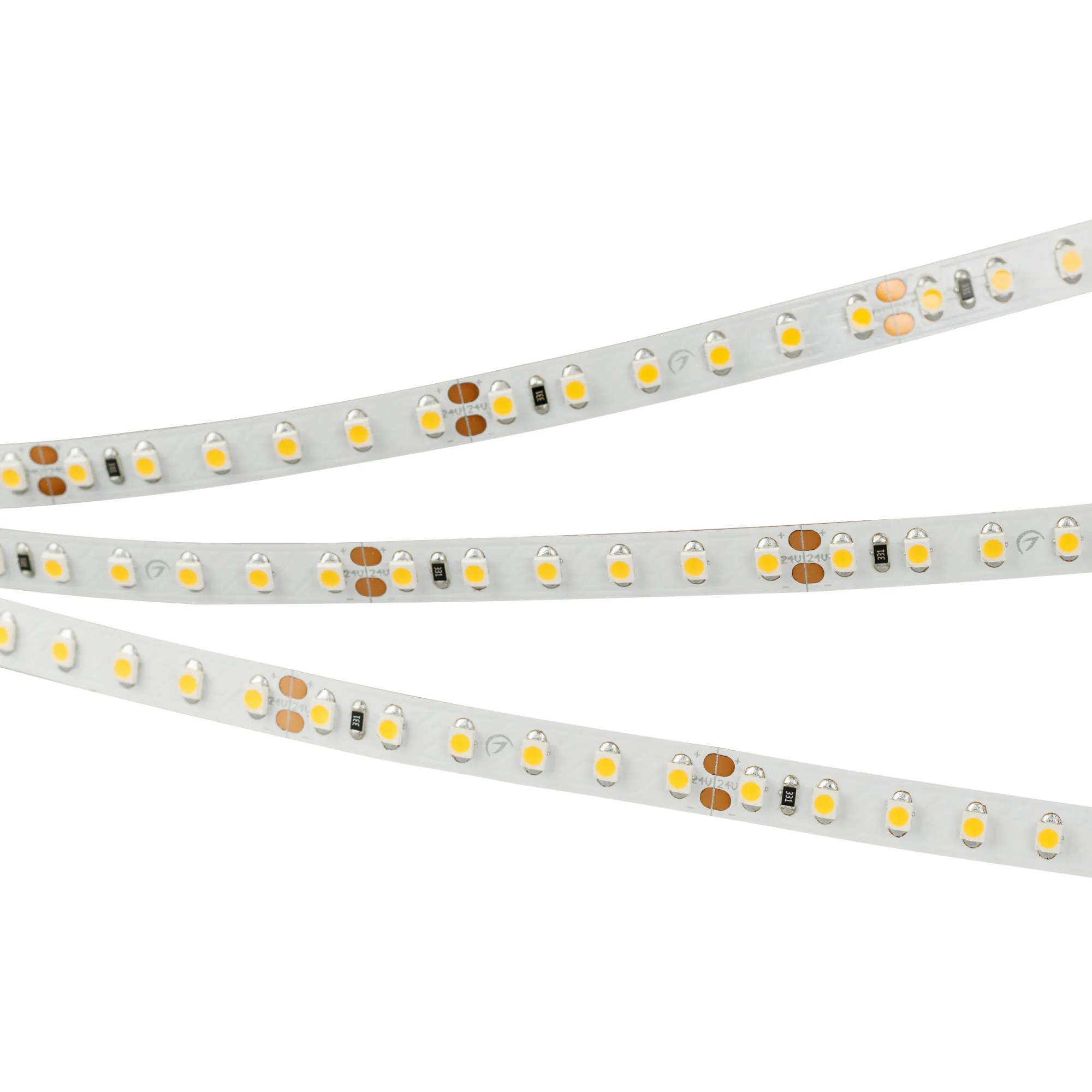 Лента светодиодная RT 2-5000 24V Warm2700 2x (3528, 600 LED, LUX) (Arlight, 9.6 Вт/м, IP20) - изображение товара