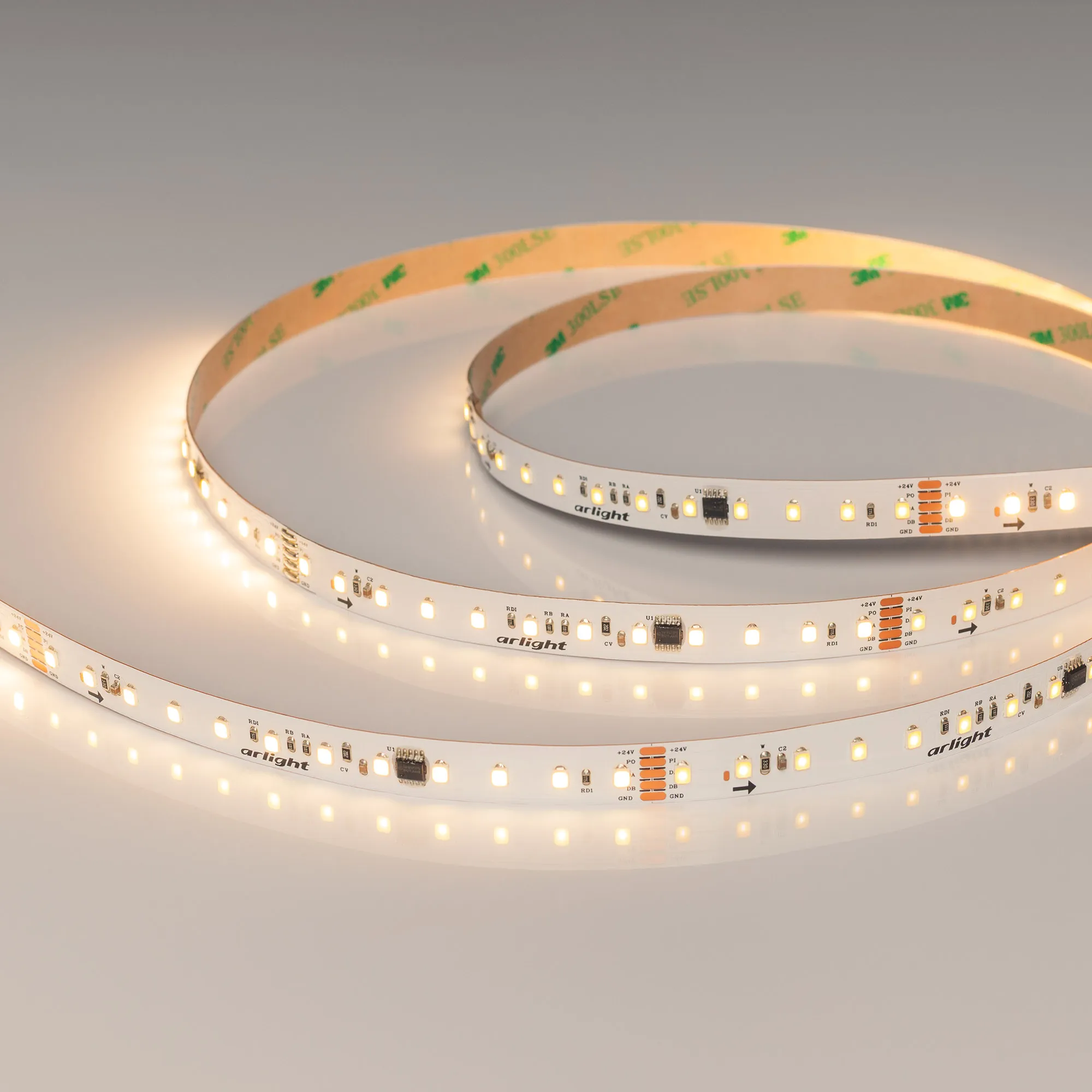 Лента DMX-A96-12mm 24V Warm2700-PX12 (14 W/m, IP20, 5m) (Arlight, -)