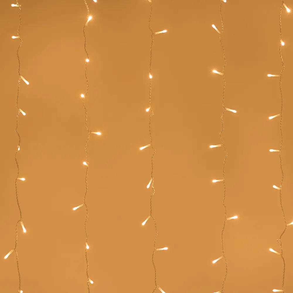 Светодиодная гирлянда ARD-CURTAIN-HOME-2000x2500-CLEAR-300LED Warm (230V, 12W) (Ardecoled, IP20)