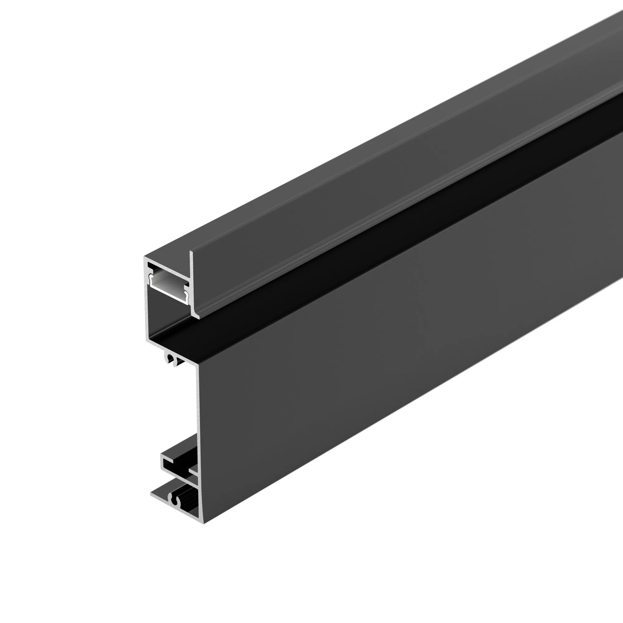 Профиль PLINTUS-H73-F-2000 BLACK (Arlight, Алюминий) - изображение товара