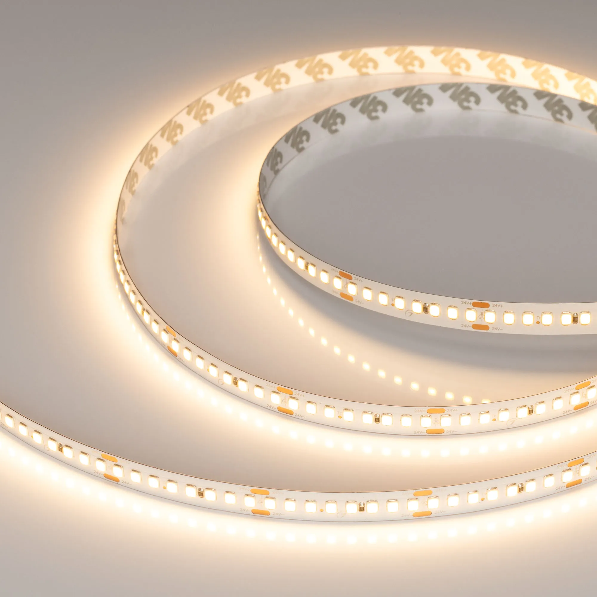 Лента светодиодная RT-A192-10mm 24V Warm2700 (17.6 W/m, IP20, 2835, 5m) (Arlight, высок.эфф.150 лм/Вт) - изображение товара
