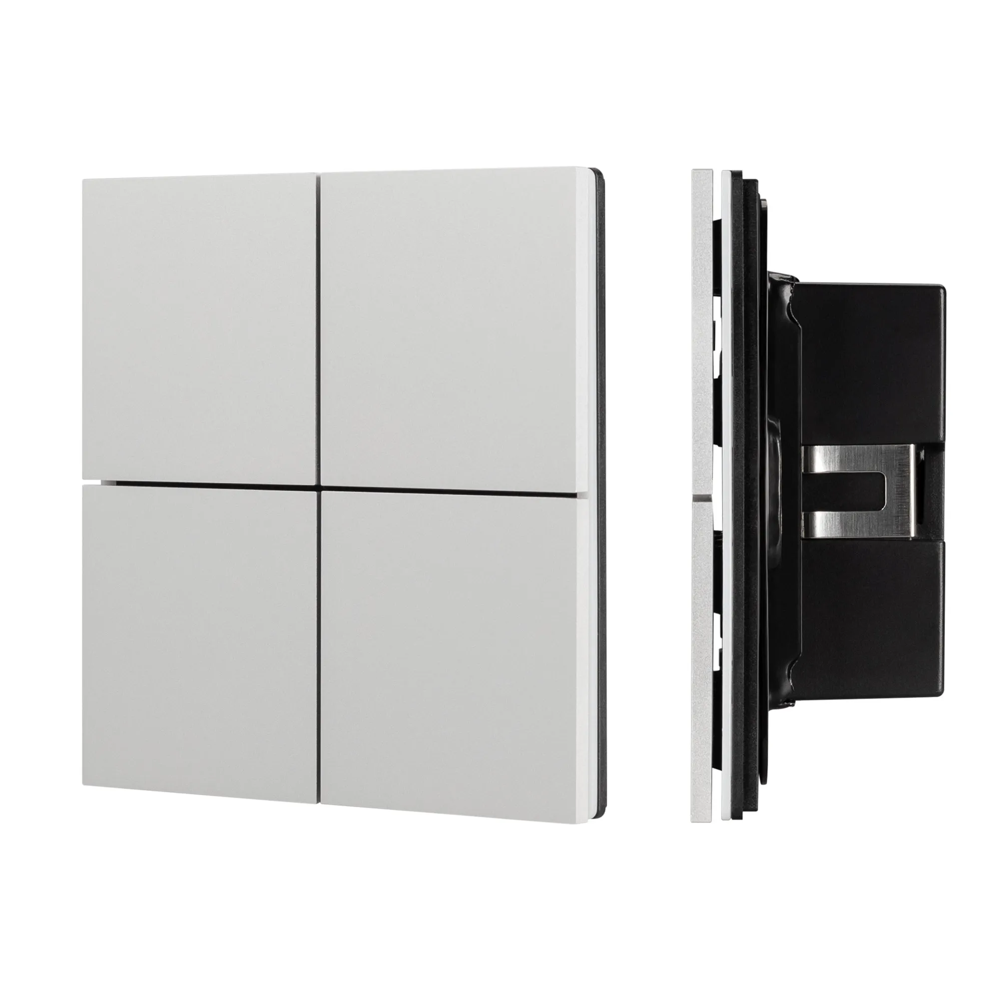 INTELLIGENT ARLIGHT Кнопочная панель KNX-304-23-IN Silver (BUS, Frameless) (IARL, IP20 Металл, 2 года) - изображение товара