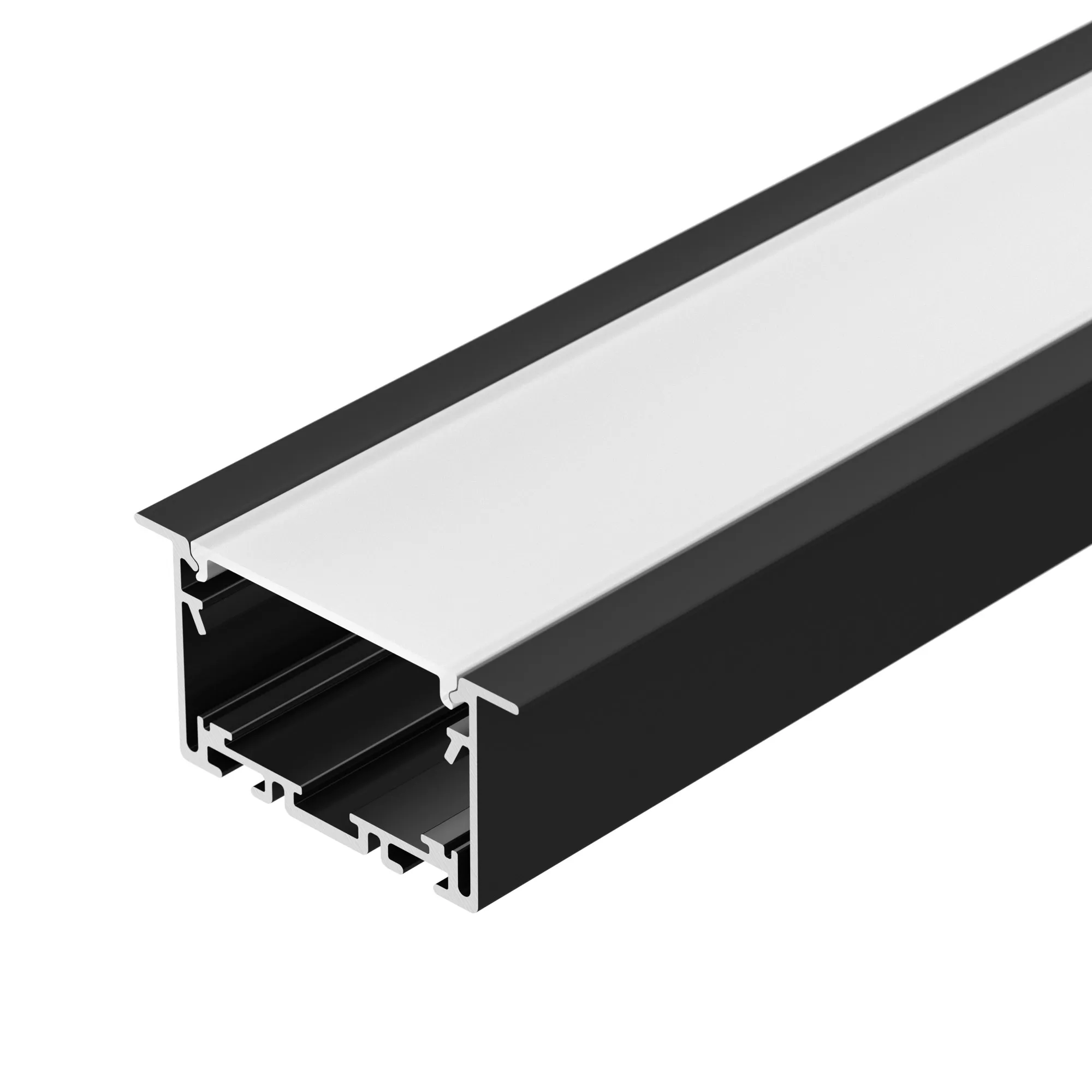 Профиль S2-LINIA69-F-2500 SEAMLESS BLACK (Arlight, Алюминий) - изображение товара