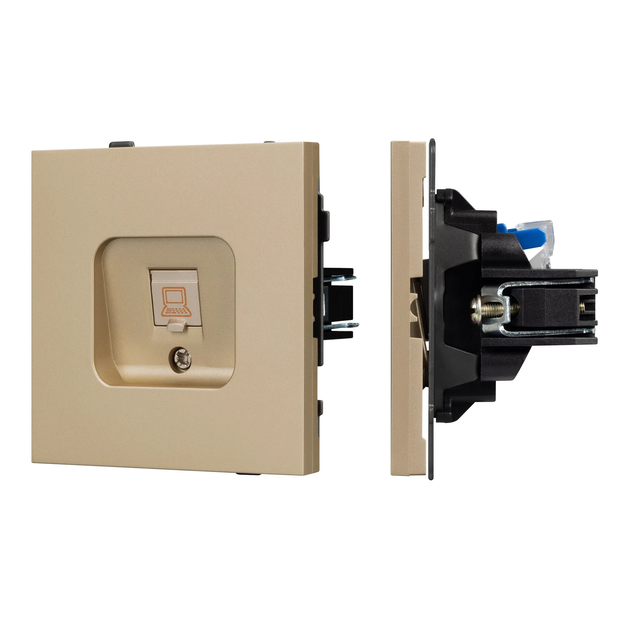 Механизм компьютерной розетки SCT-TENDO-MPC1-SFPL-GD (RJ-45, CAT6) (Arlight, -)